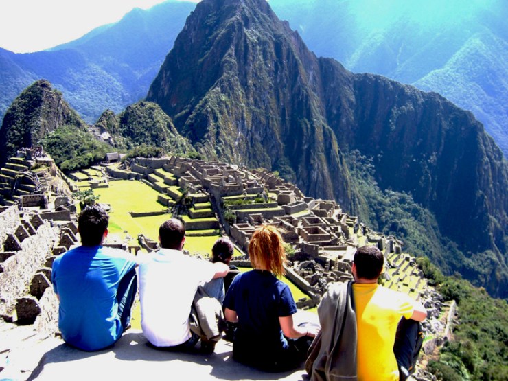 Overlooking the Inca ruins