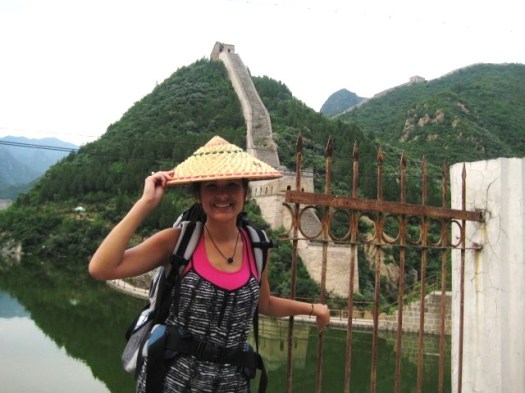 Elya on the Great Wall of China last summer