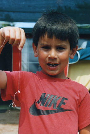 Josiah's pulled out tooth