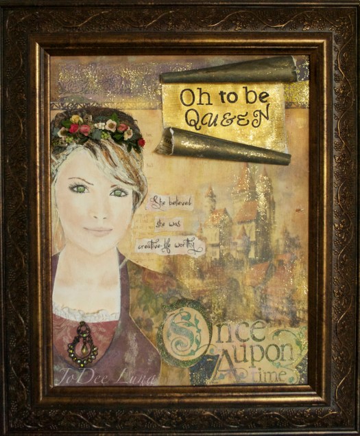 Oh to be Queen Framed