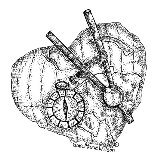 Pen and Ink Heart by Gina M. Wilson