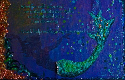 A Mermaid's Tail Mixed Media