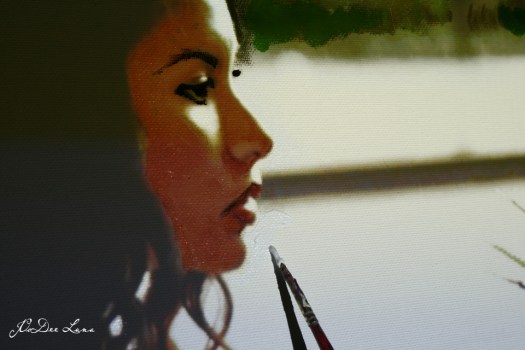 Bird of Paradise Painting Using Projector