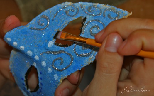 Blue Masquerade Mask