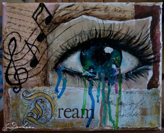 Dream Mixed Media with Eye