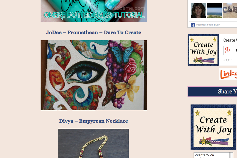 Promethean Featured on Create with Joy Website – JoDee Luna Art