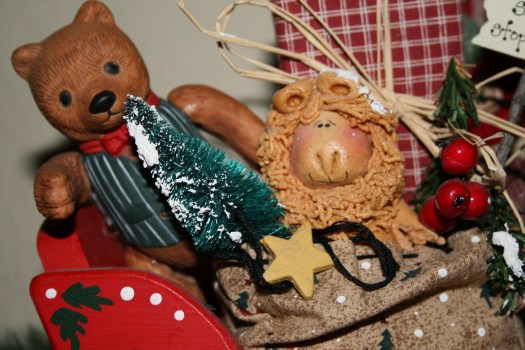 Salt Dough Lion in Sleigh