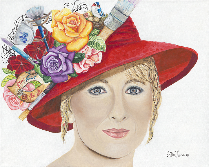 Believe In Your Becoming Acrylic Portrait by JoDee Luna 72