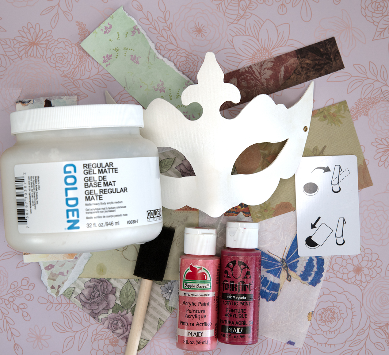 How to Decorate a Mixed Media Masquerade Mask – JoDee Luna Art